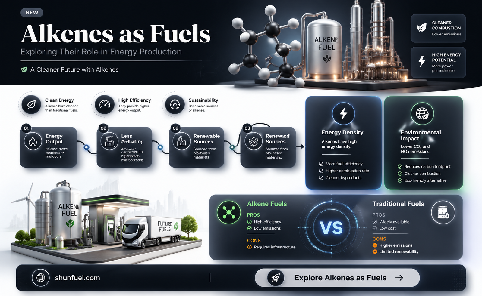 are alkenes used as fuels