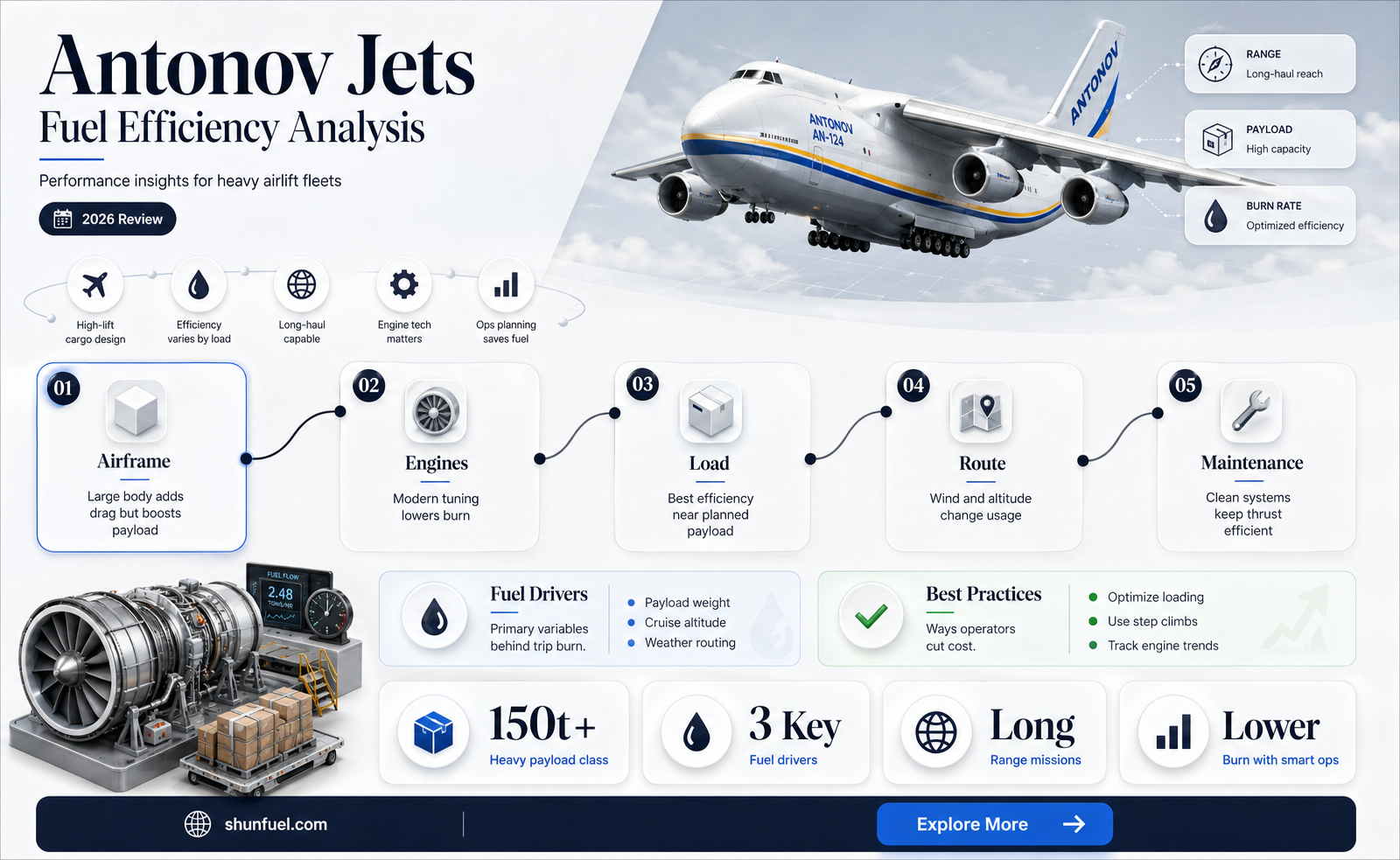are antonov jets fuel efficient