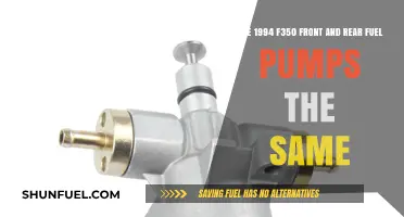 F350 Fuel Pump Compatibility: Are 1994 Front and Rear Pumps Interchangeable?