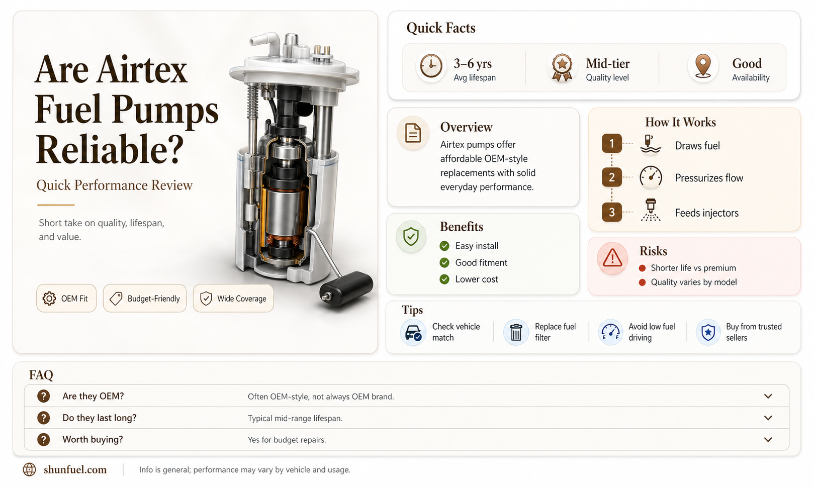 are airtex fuel pumps any good