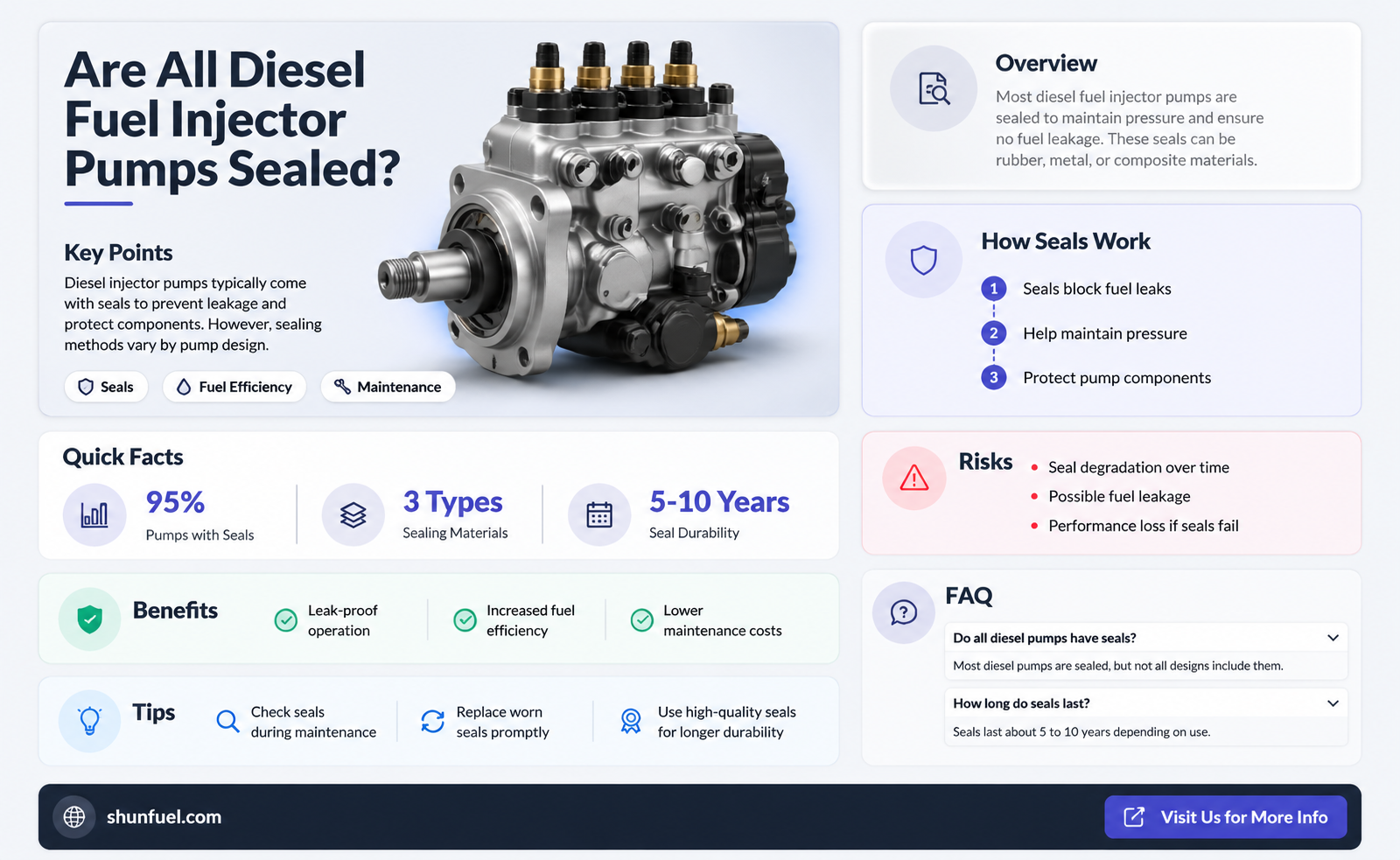 are all fuel injector diesel pumps sealed