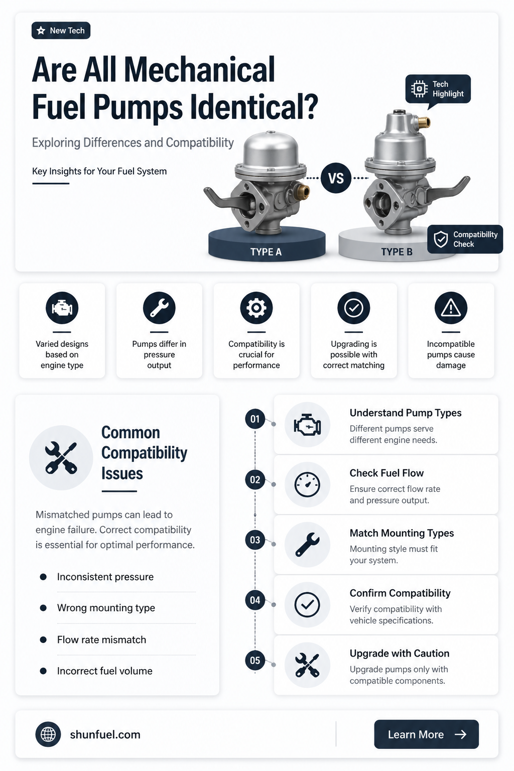 are all mechanical fuel pumps the same