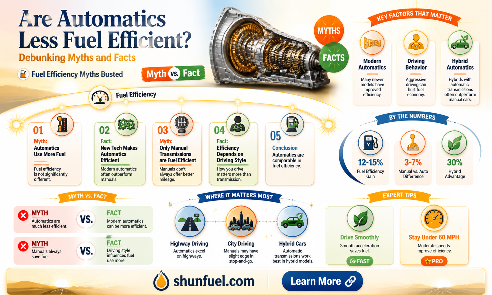 are automatics less fuel efficient