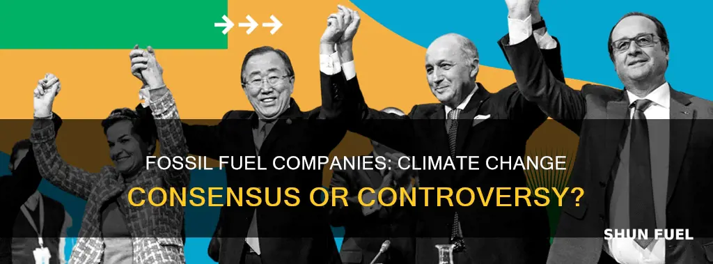 are fossil fuel companies in agreemwnt about climate change