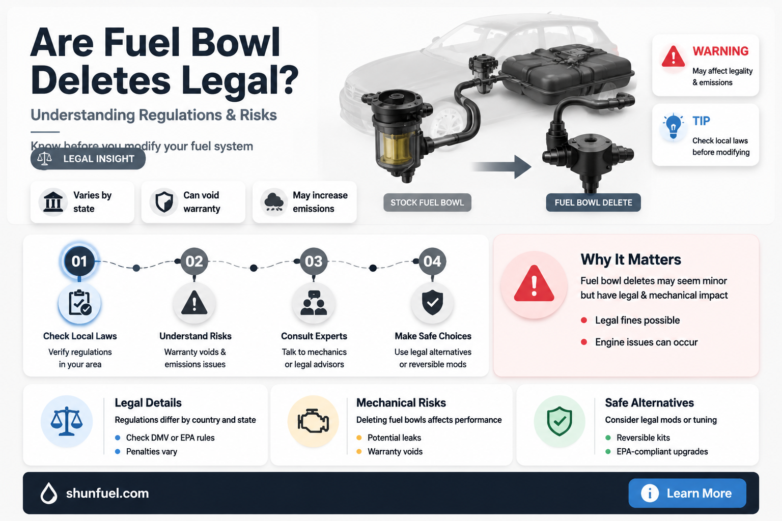 are fuel bowl delete legal