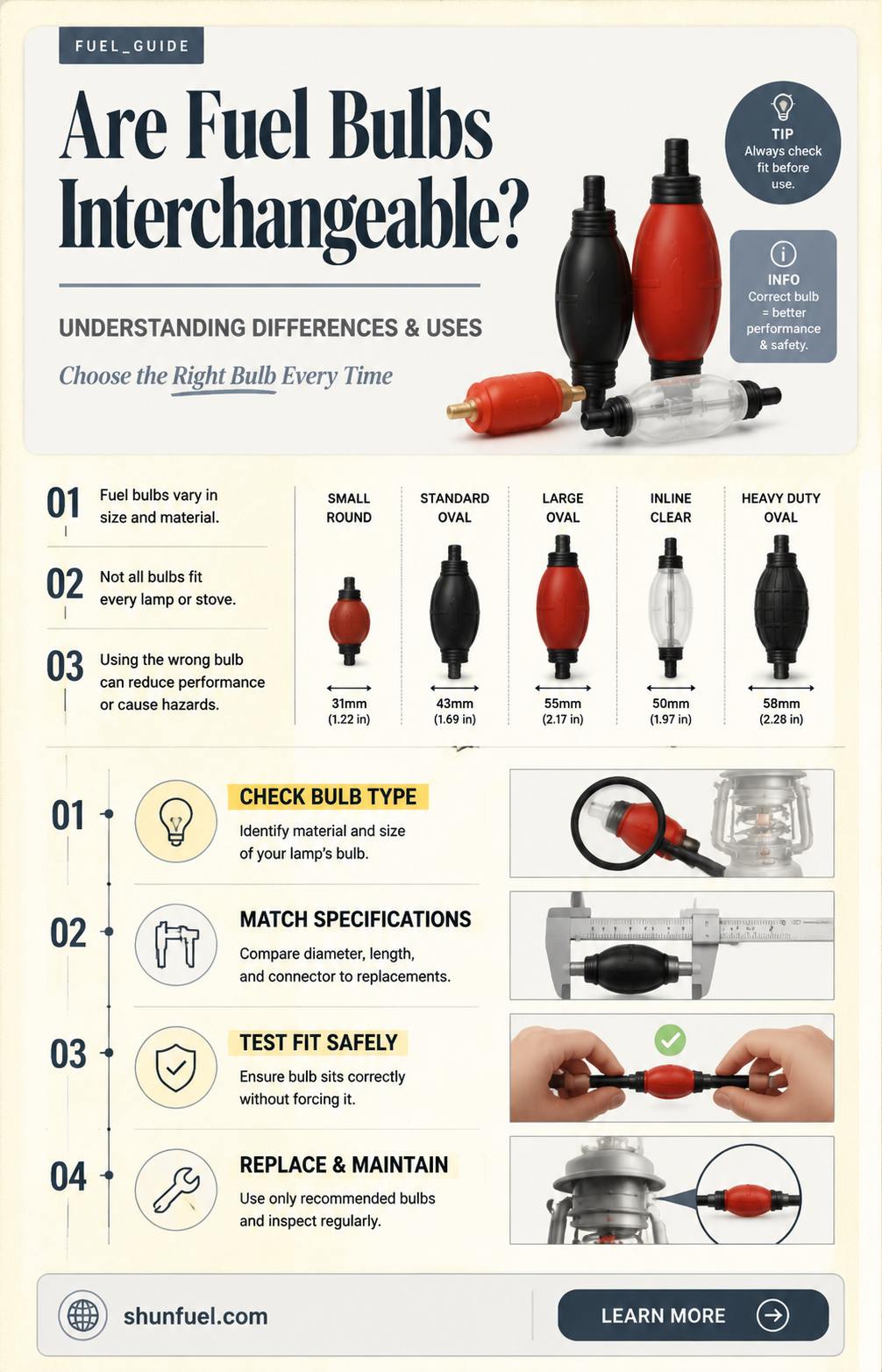 are fuel bulbs the same