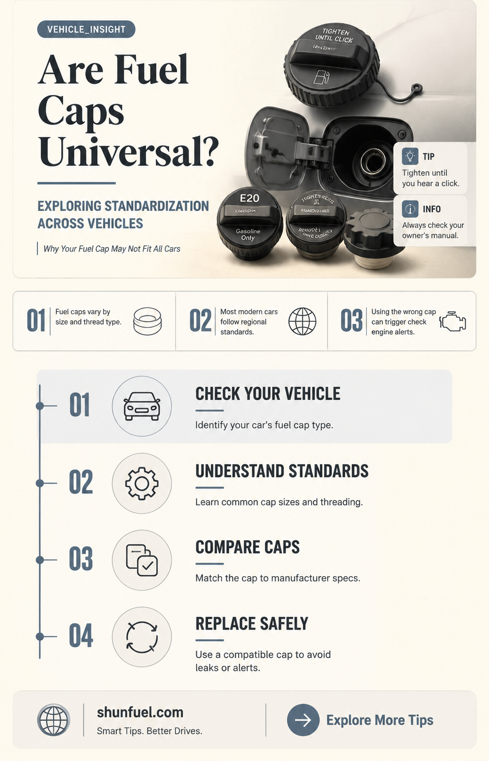 are fuel caps standard