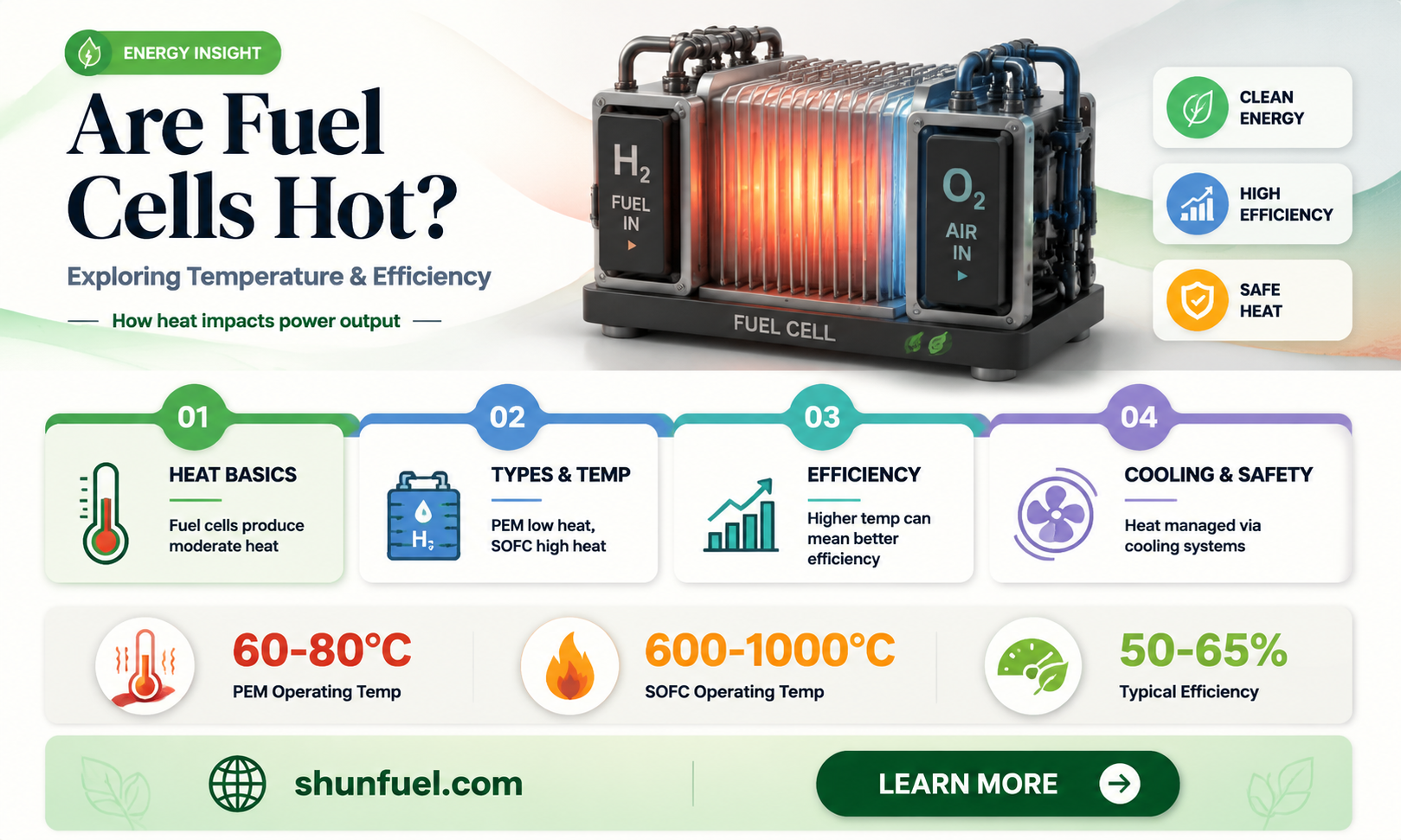 are fuel cells hot