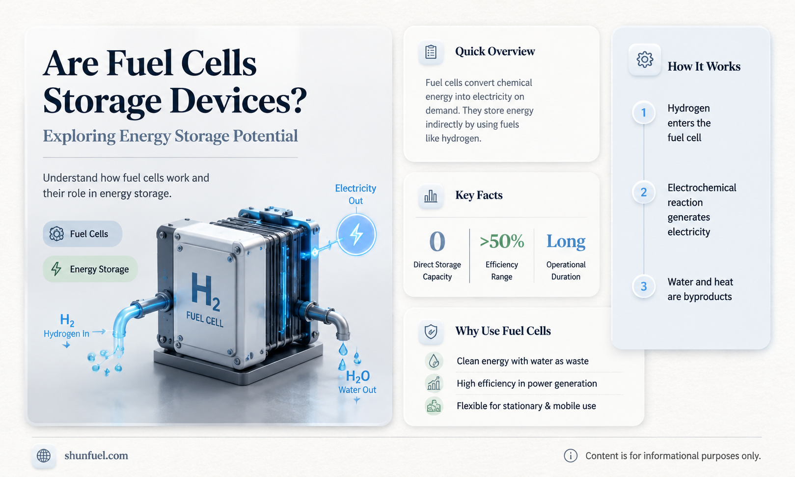are fuel cells storage devices