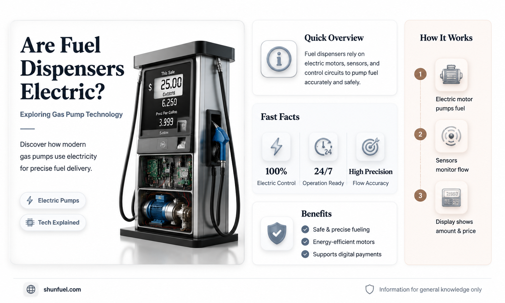 are fuel dispenser eletric