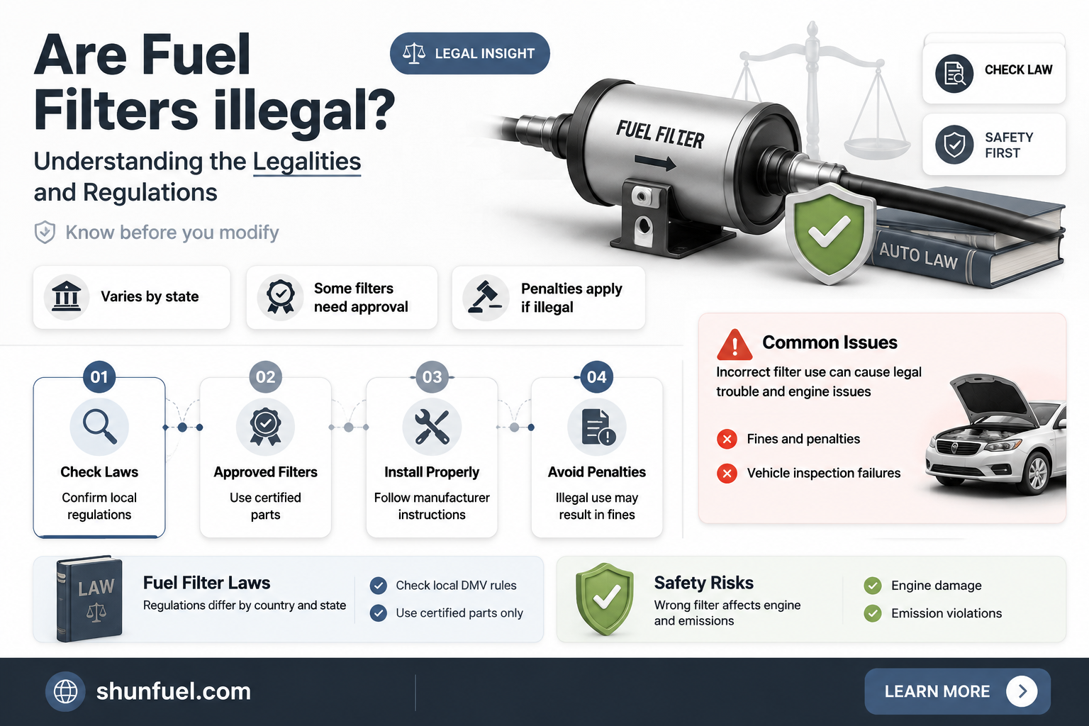 are fuel filters illegal