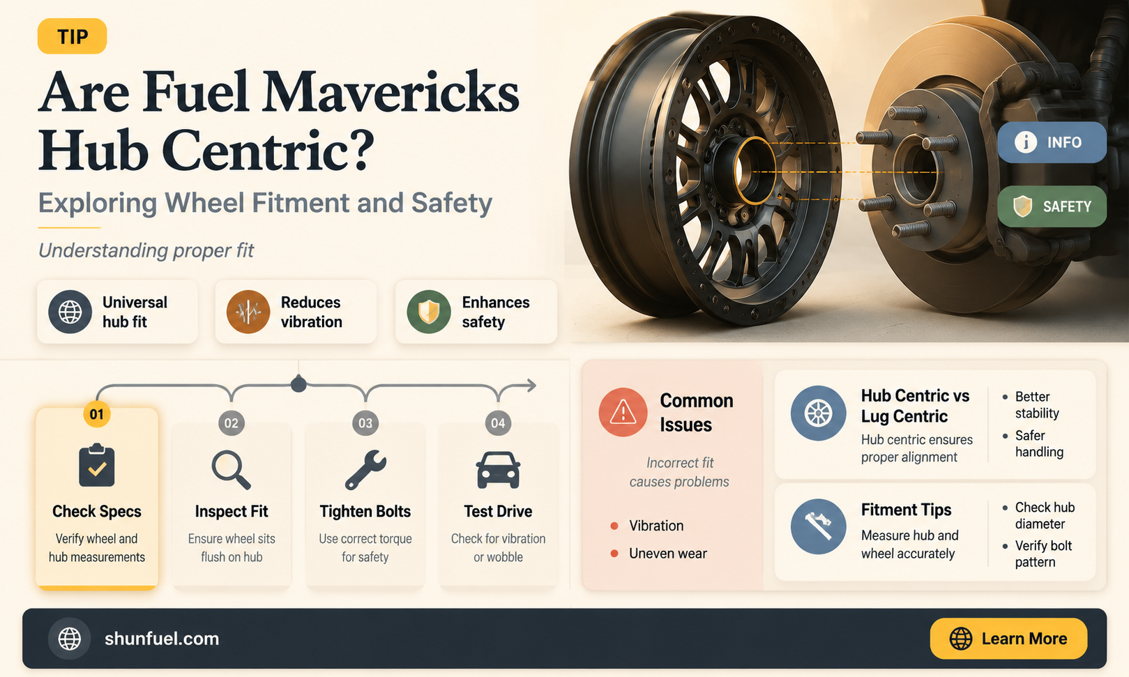 are fuel mavericks hub centric