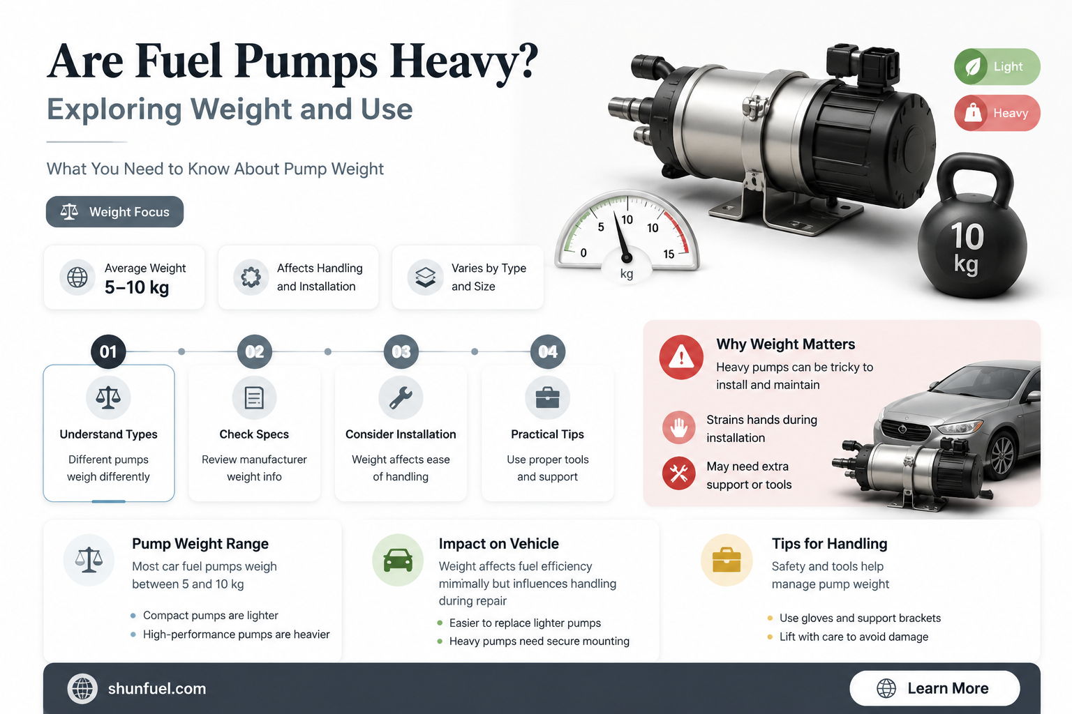 are fuel pumps heavy