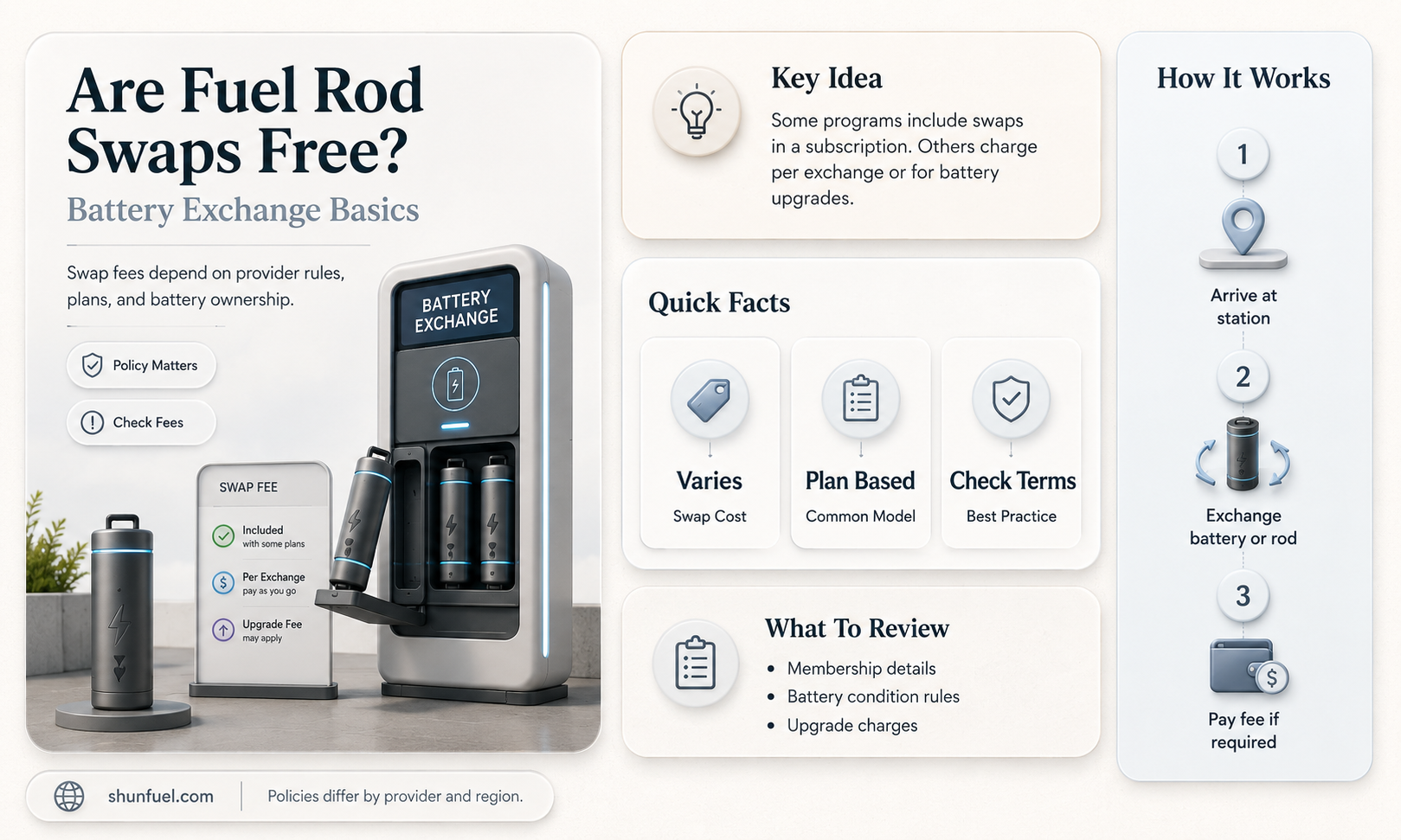 are fuel rod swaps free