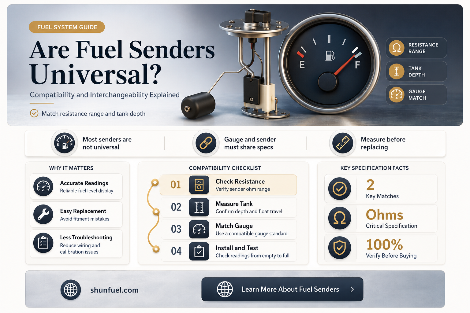 are fuel senders universal