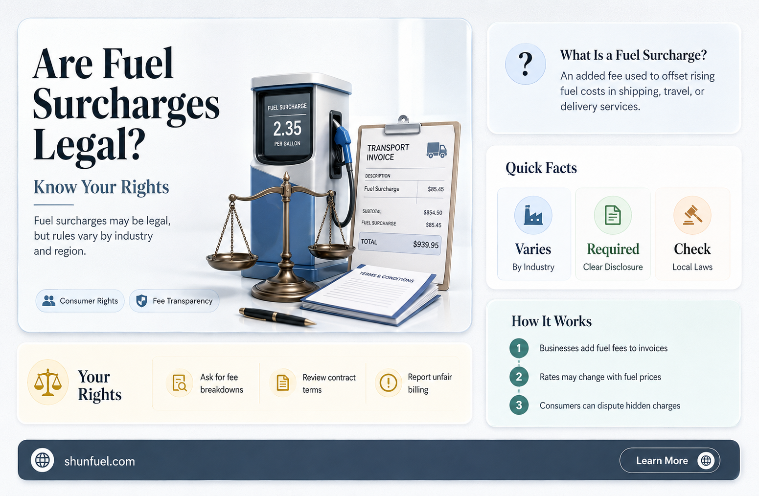 are fuel surcharges legal