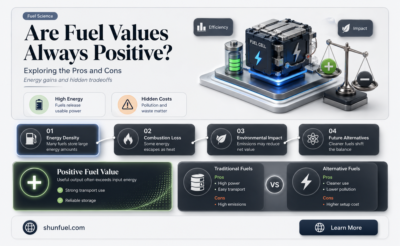 are fuel values always positive