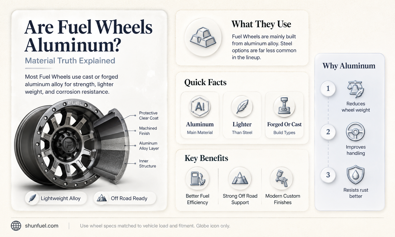 are fuel wheels aluminum