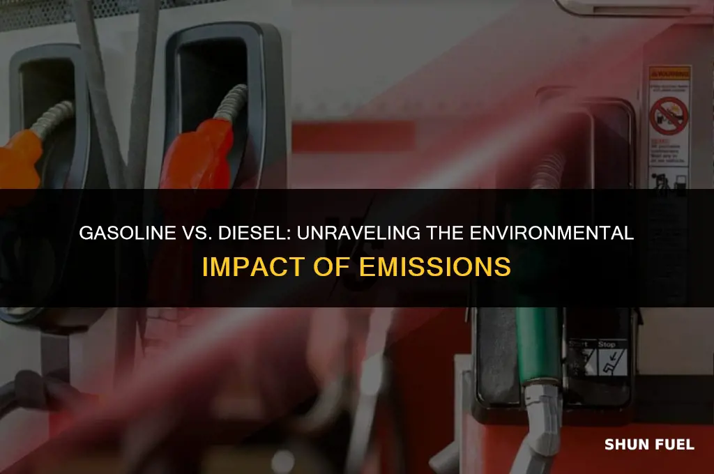 are gasoline or diesel emissions worse for the environment