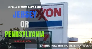 Comparing Gasoline Prices: New Jersey vs. Pennsylvania