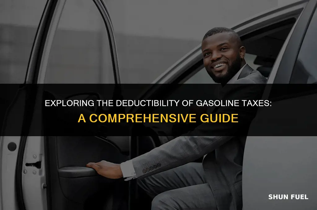are gasoline taxes deductible