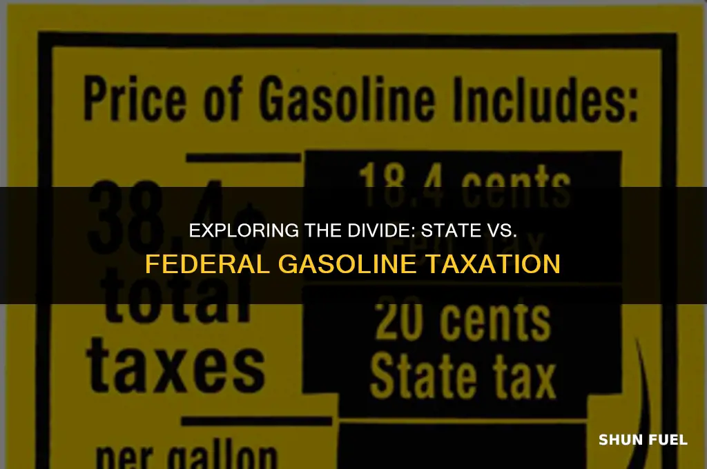 are gasoline taxes state or federal
