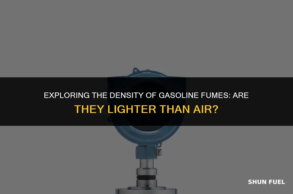 are gasolins fumes lighter than air