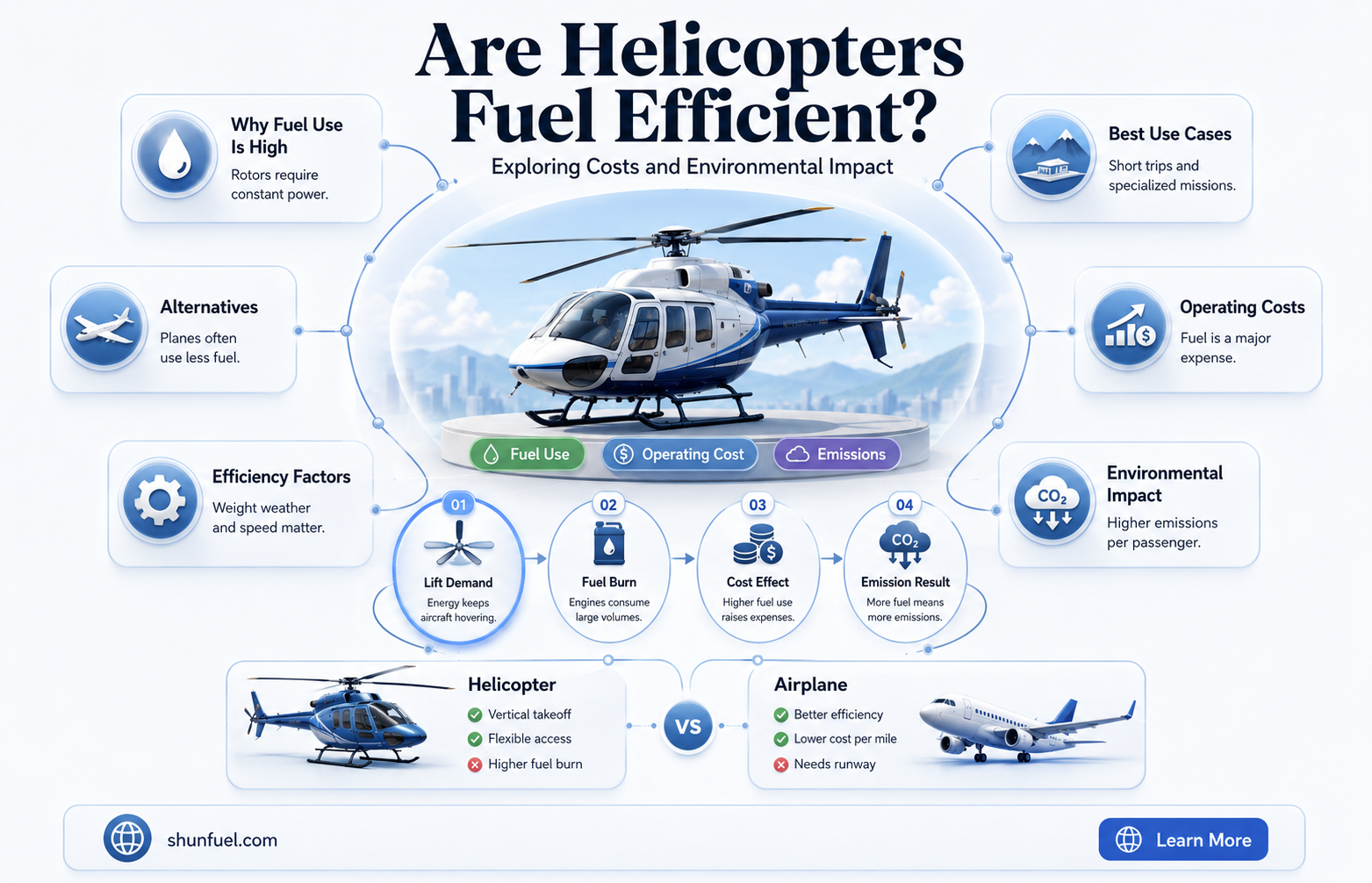 are helicopters fuel efficient