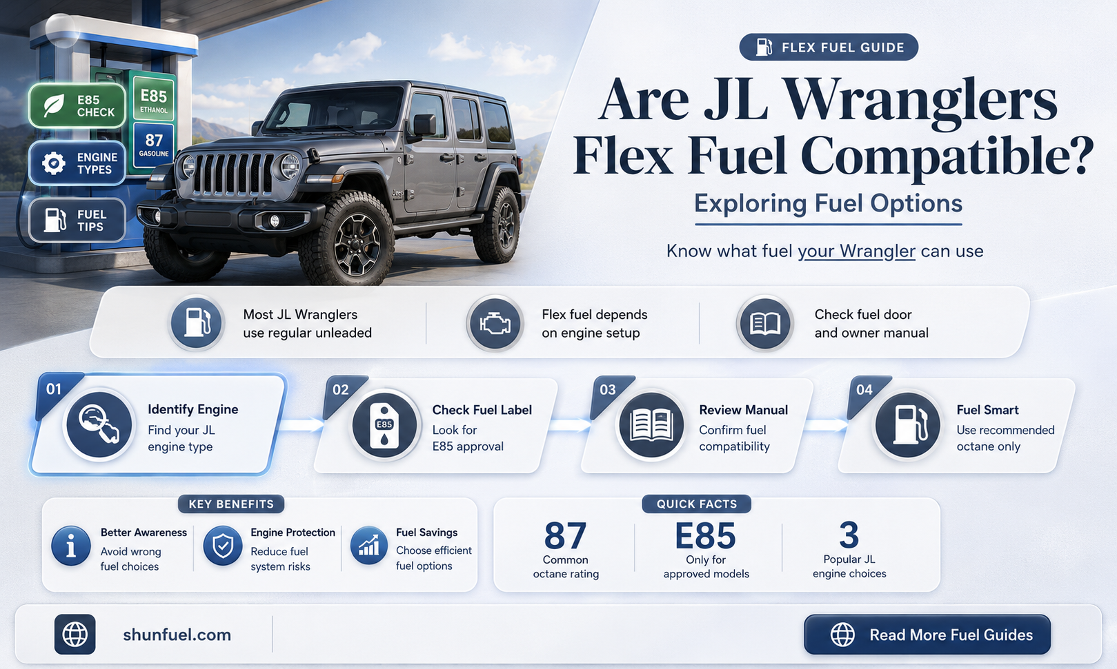 are jl wranglers flex fuel