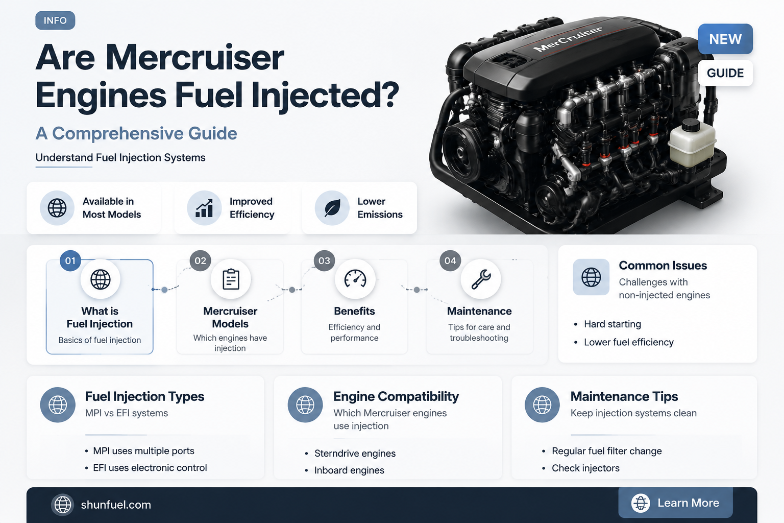 are mercruiser engines fuel injected
