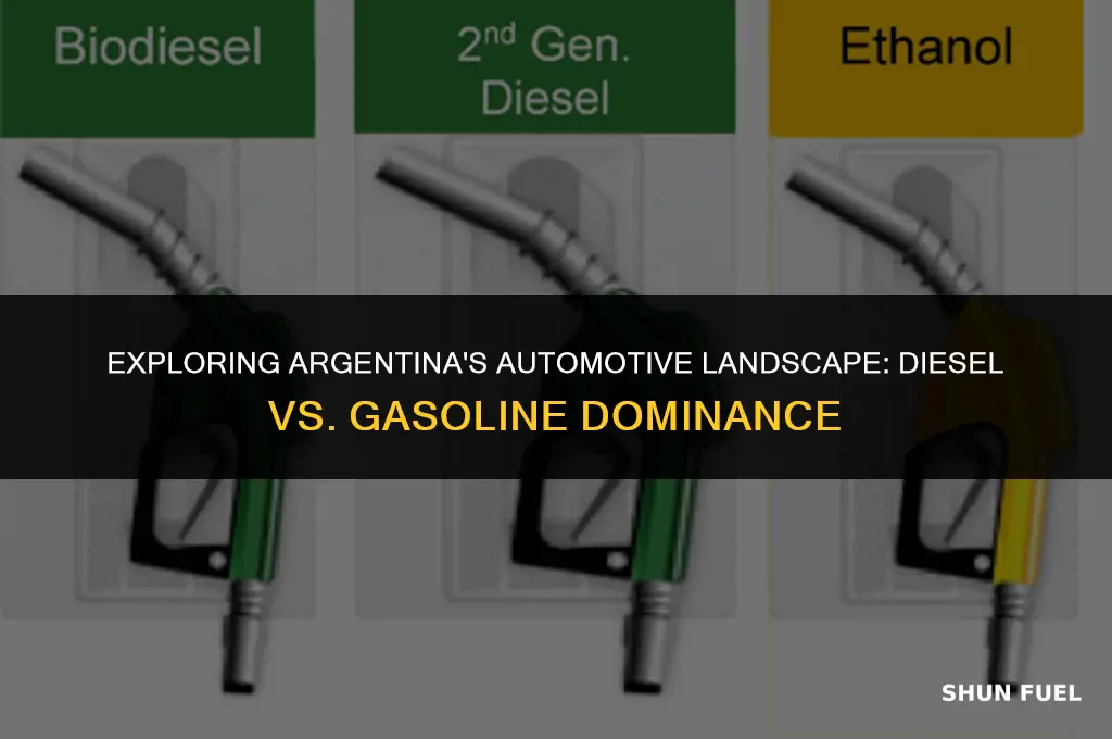 are most cars in argentina diesel or gasoline