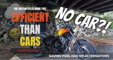 Motorcycles vs. Cars: Fuel Efficiency Showdown