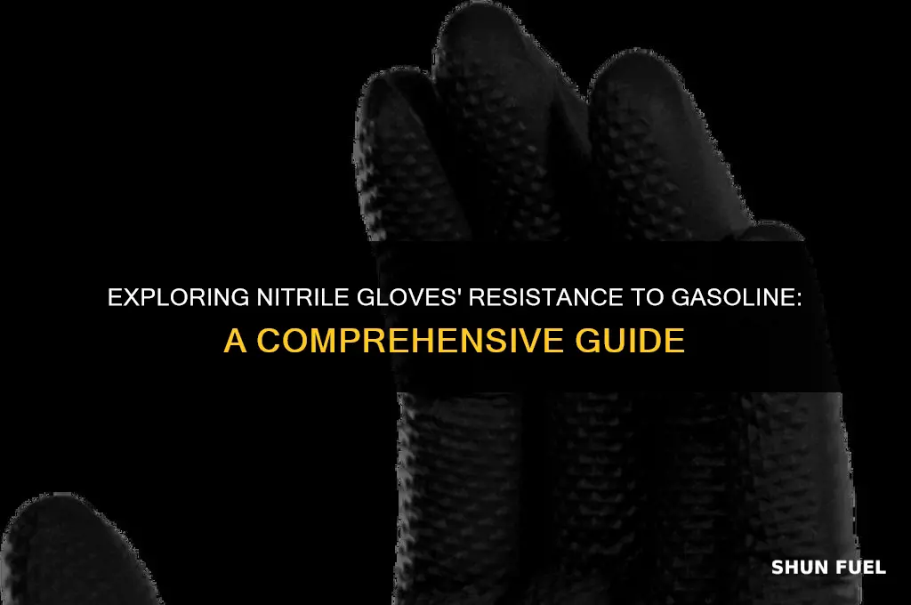 are nitrile gloves gasoline resistant