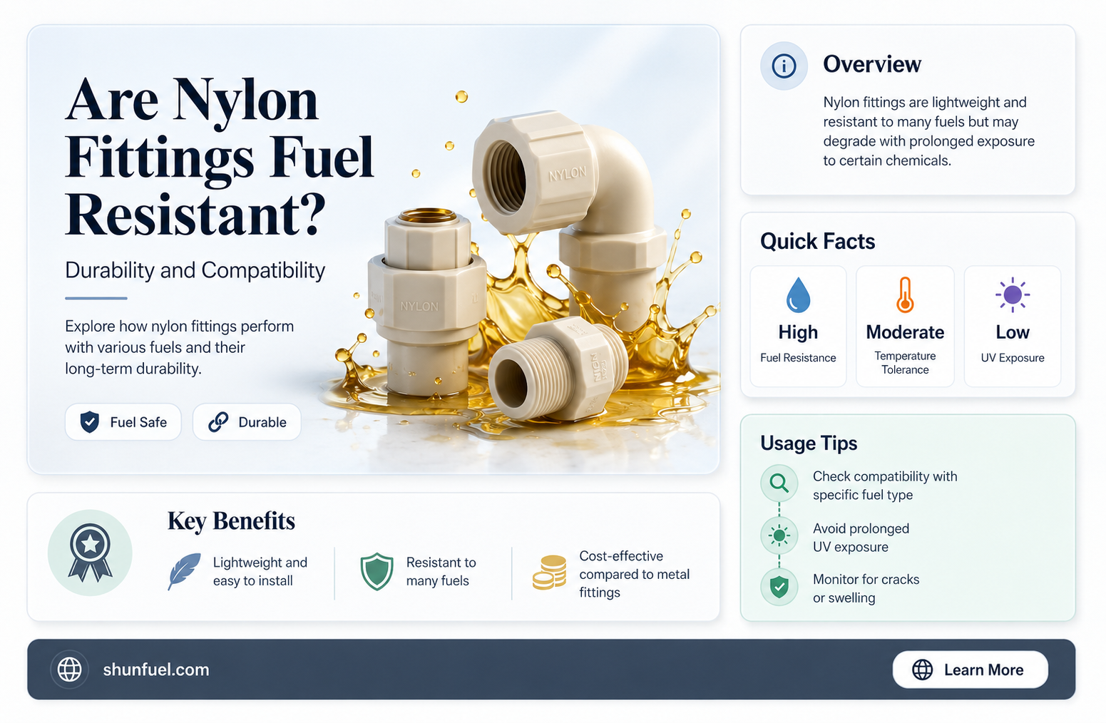 are nylon fittings fuel resistant
