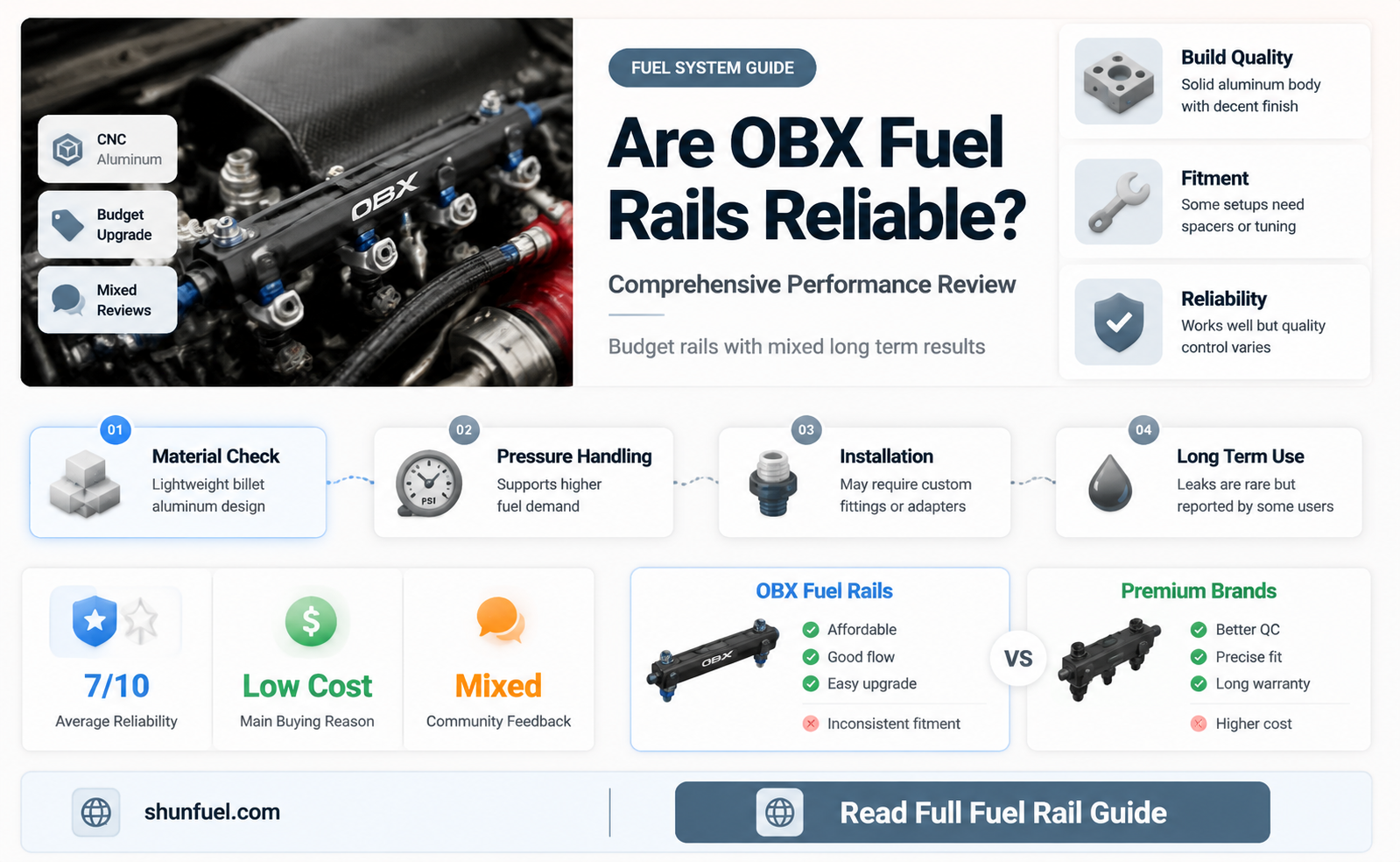 are obx fuel rails good