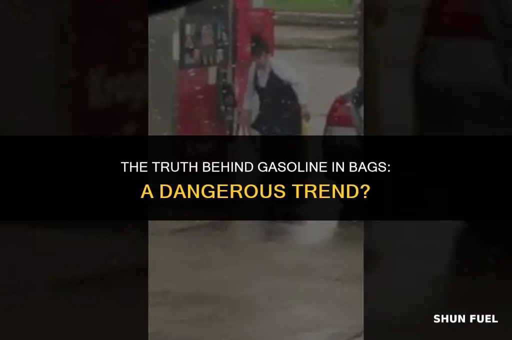 are people really putting gasoline in bags