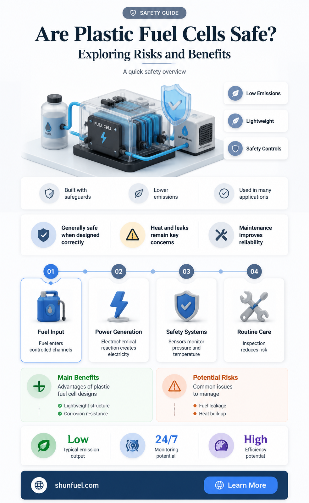 are plastic fuel cells safe