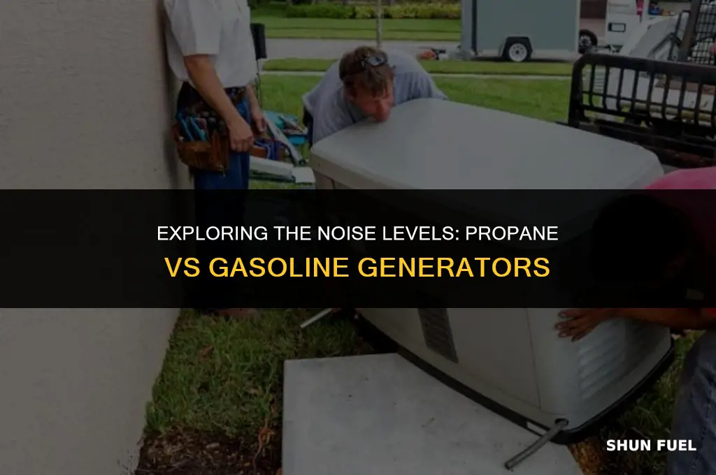 are propane generators quieter than gasoline