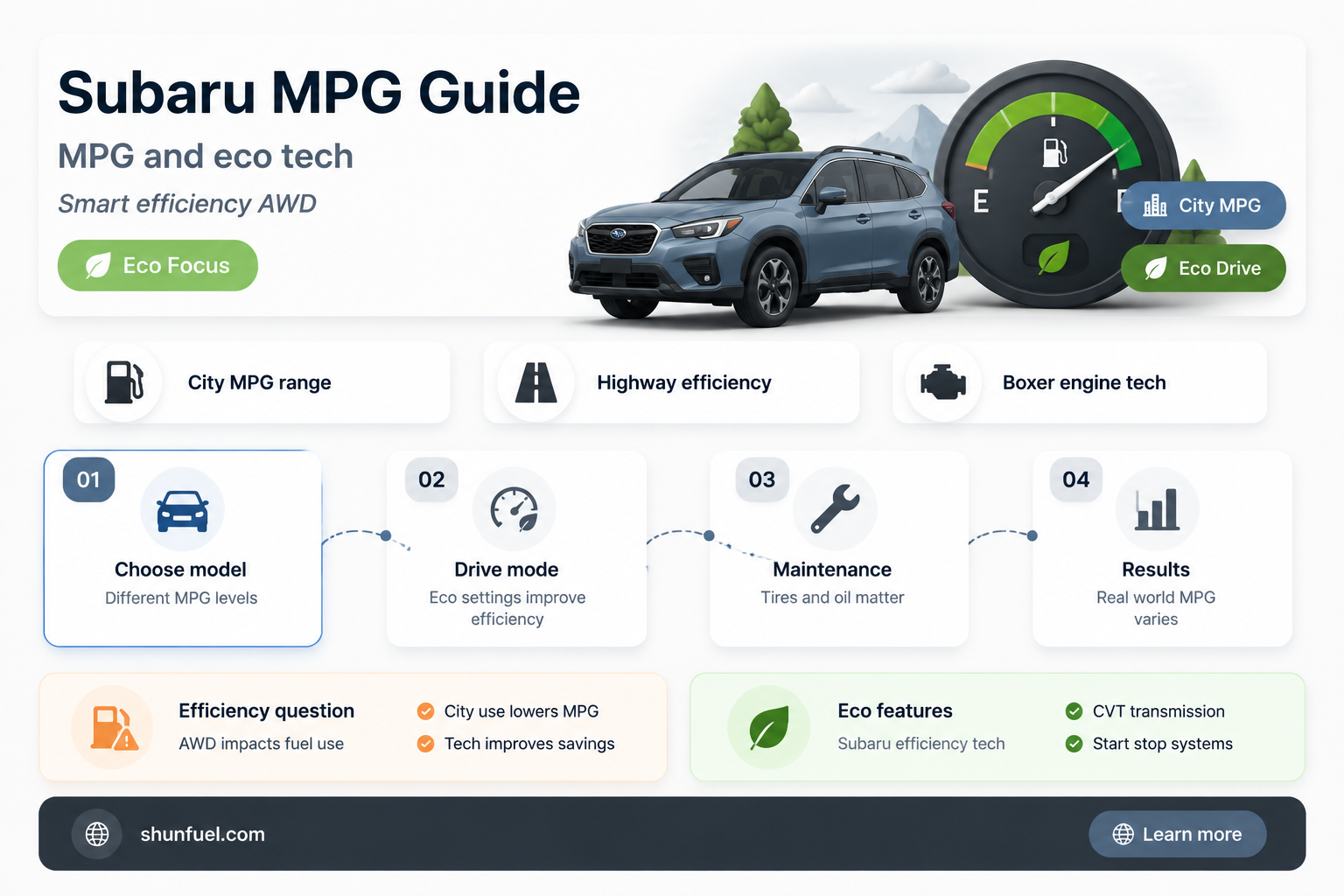are subarus fuel efficient