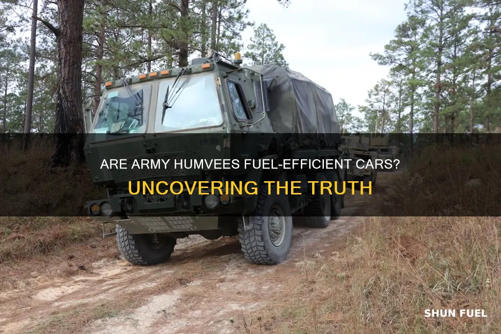 are the army humvees fuel efficient cars