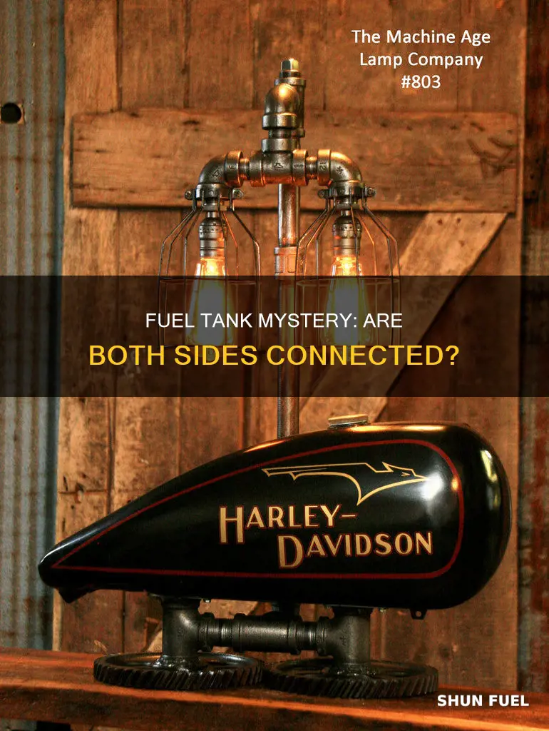 are the two sides of harley fuel tank connected