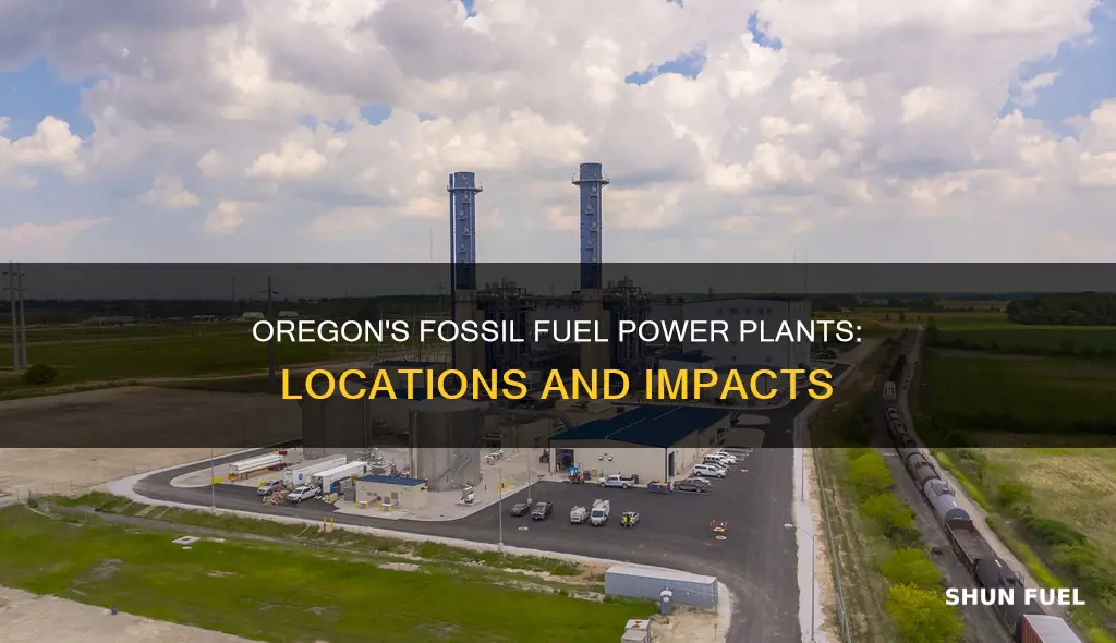 are there any fossil fuel electrical generation sites in oregon