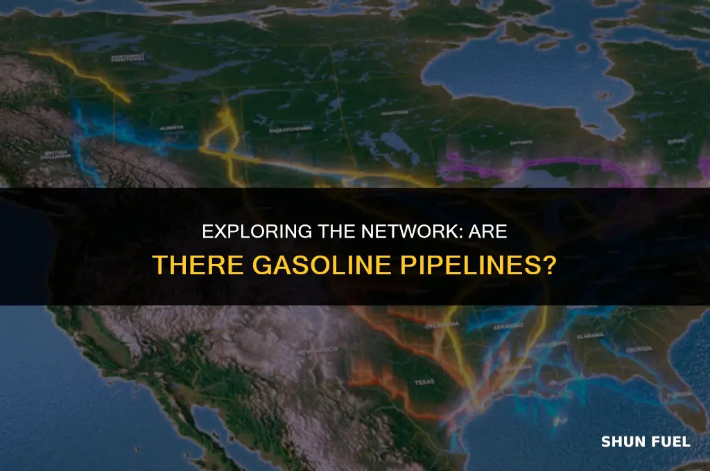 are there gasoline pipelines