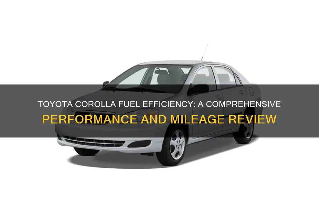 are toyota corollas fuel efficient
