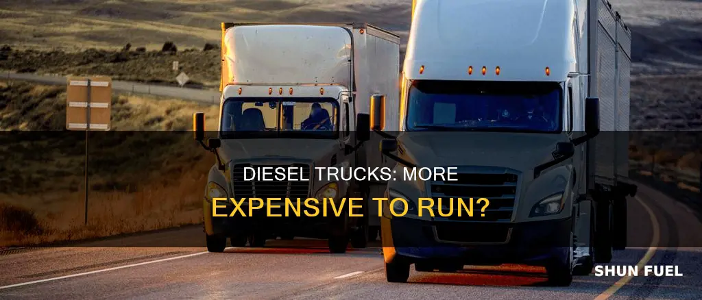 are trucks with diesel fuel more expensive than gas