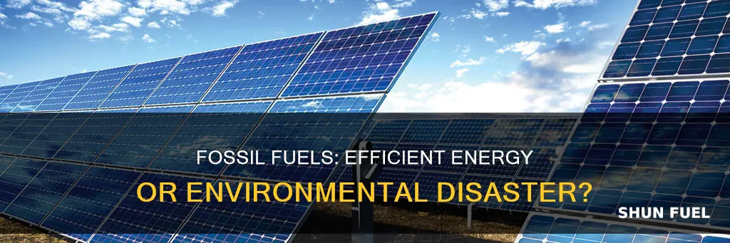 are using fossil fuels efficient