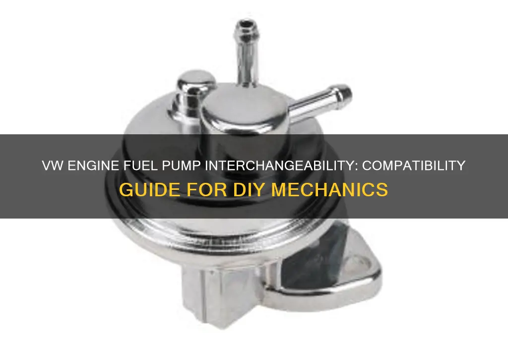 are vw engine fuel pumps interchangeable