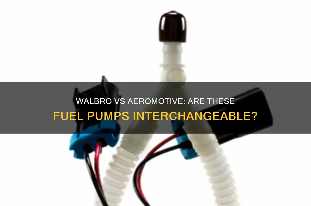 are walbro amd aeromotive fuel pumps interchangeable