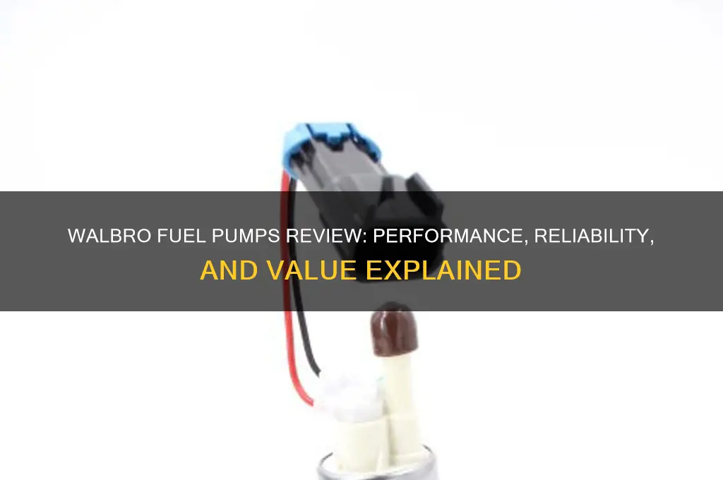 are walbro fuel pumps any good