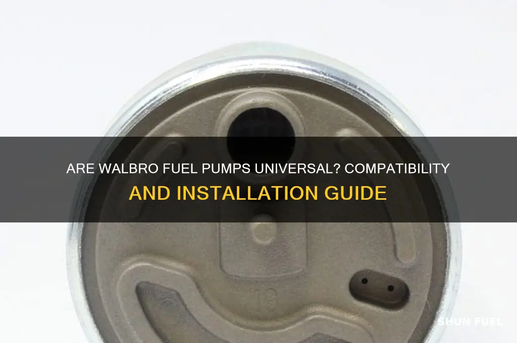 are walbro fuel pumps universal